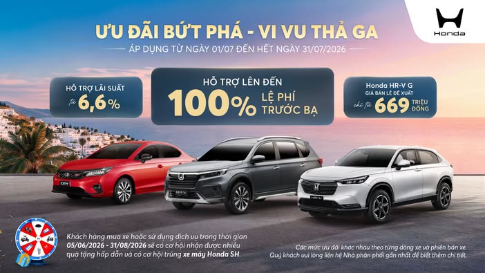 Honda HR-V G chính thức giảm giá niêm yết còn 669 triệu đồng